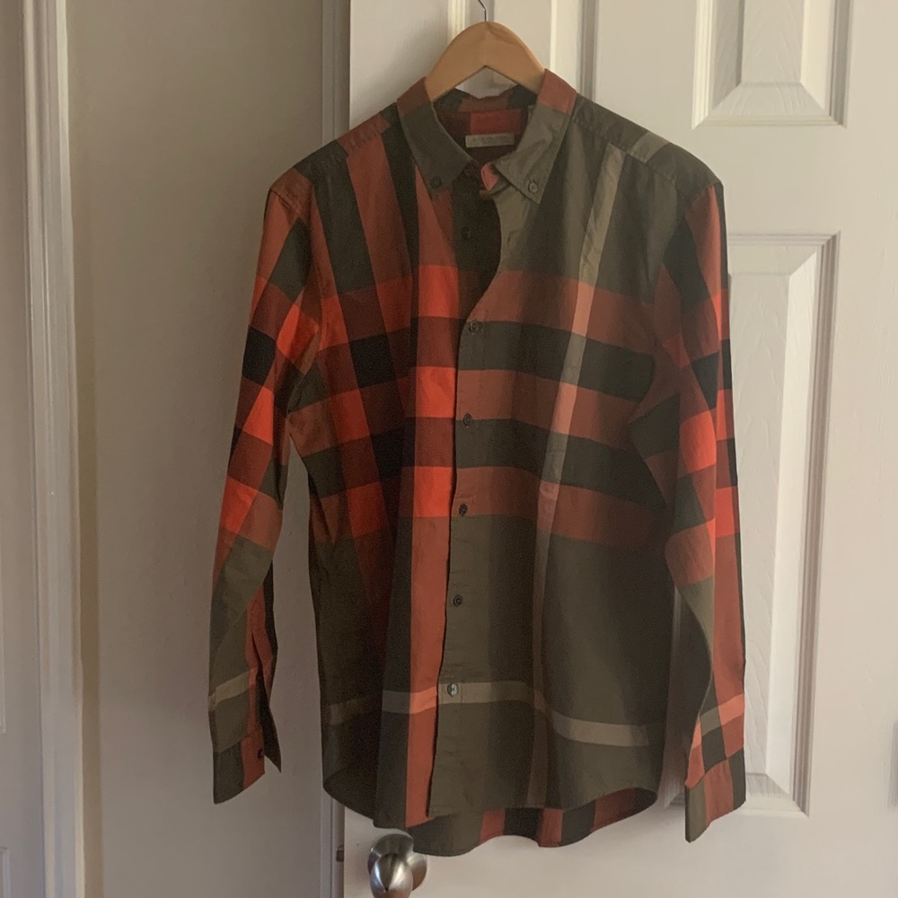 Authentic Orange Men’s Burberry Shirt